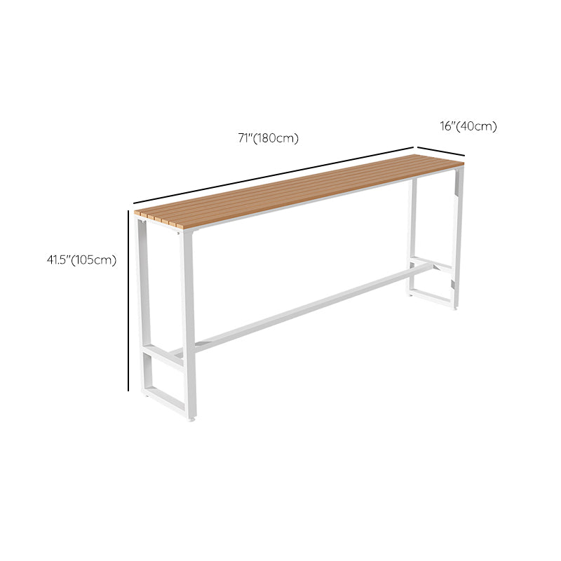 Industrial Rectangle Bar Table Set 1/5 Pieces Wood Counter Table Set
