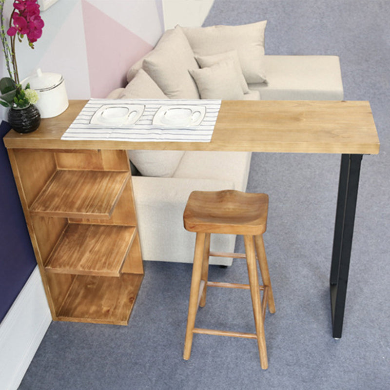 Industrial Bar Stool and Table 1/2/3 Pieces Wood Pub Dining Set