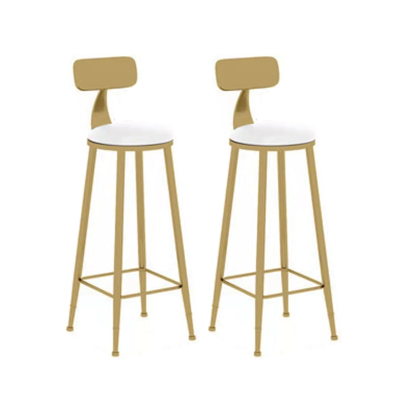 Modern Round Pub Table Set 1/2/3 Pieces Bar Table with Metal Stools