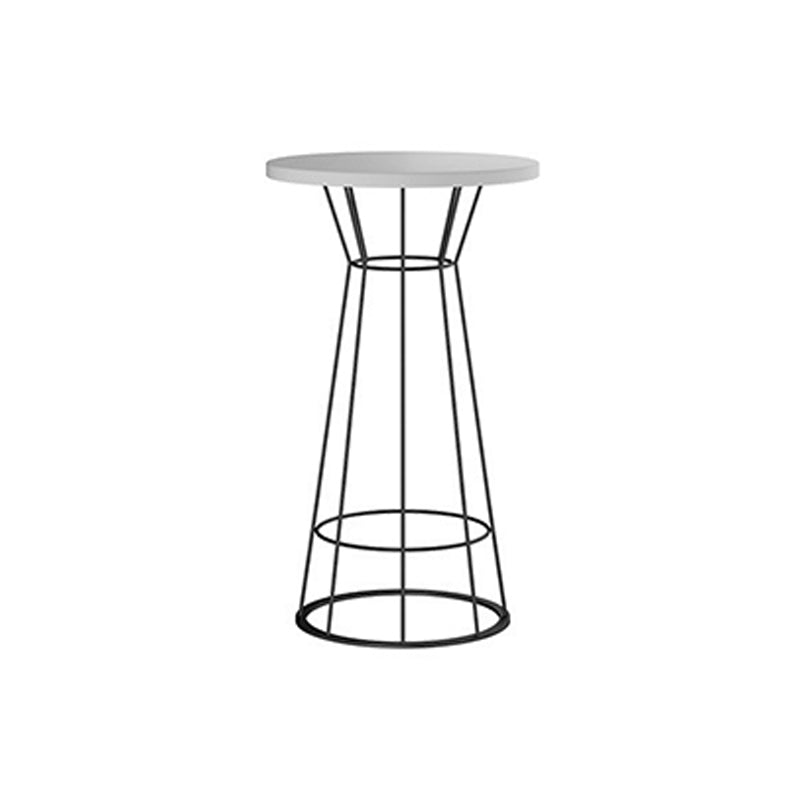 Metal and Wood Bar Set 1/2/3 Pieces Modern Round Bar Stool and Table