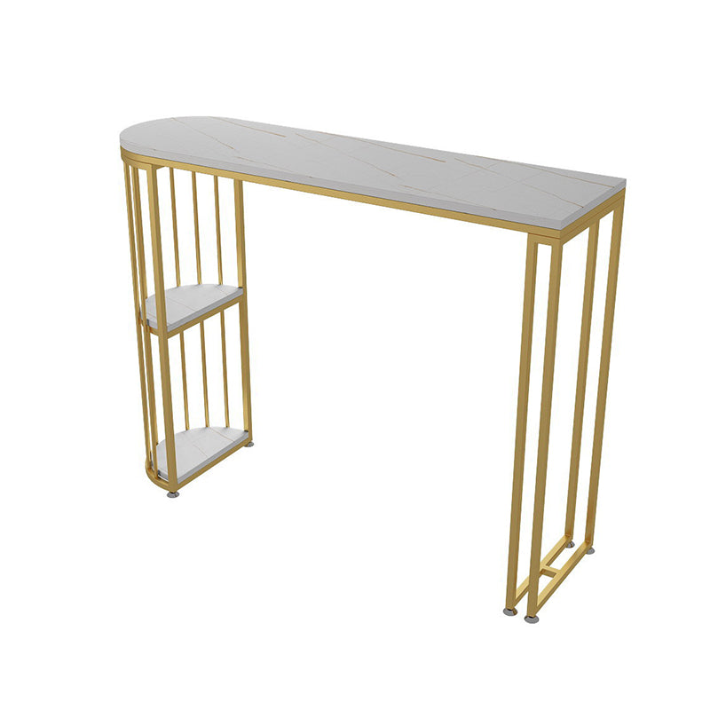 1/3 Pieces Oval Bar Stool and Table Set Glam Table and Stool Set