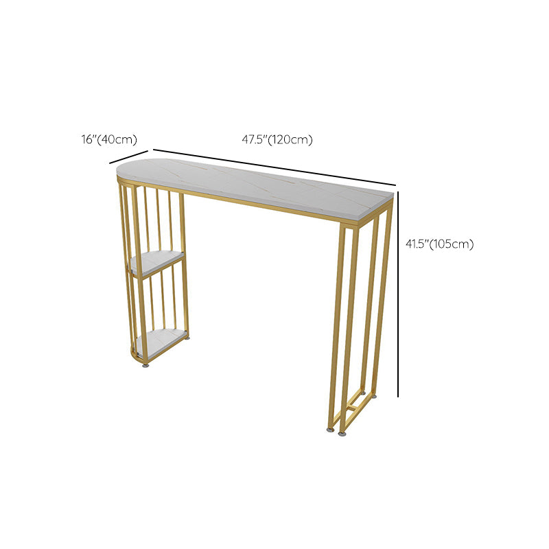 1/3 Pieces Oval Bar Stool and Table Set Glam Table and Stool Set