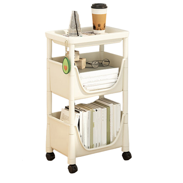 Contemporary Bookcase Vertical Plastic Book Shelf for Study Room