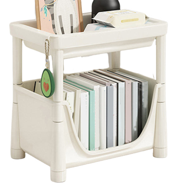 Contemporary Bookcase Vertical Plastic Book Shelf for Study Room