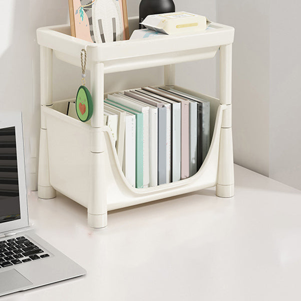 Contemporary Bookcase Vertical Plastic Book Shelf for Study Room