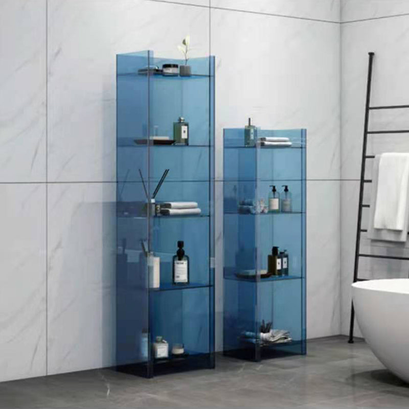 Glam Acrylic Bookcase Standard Shelf Bookshelf for Home Office 9.8" Wide