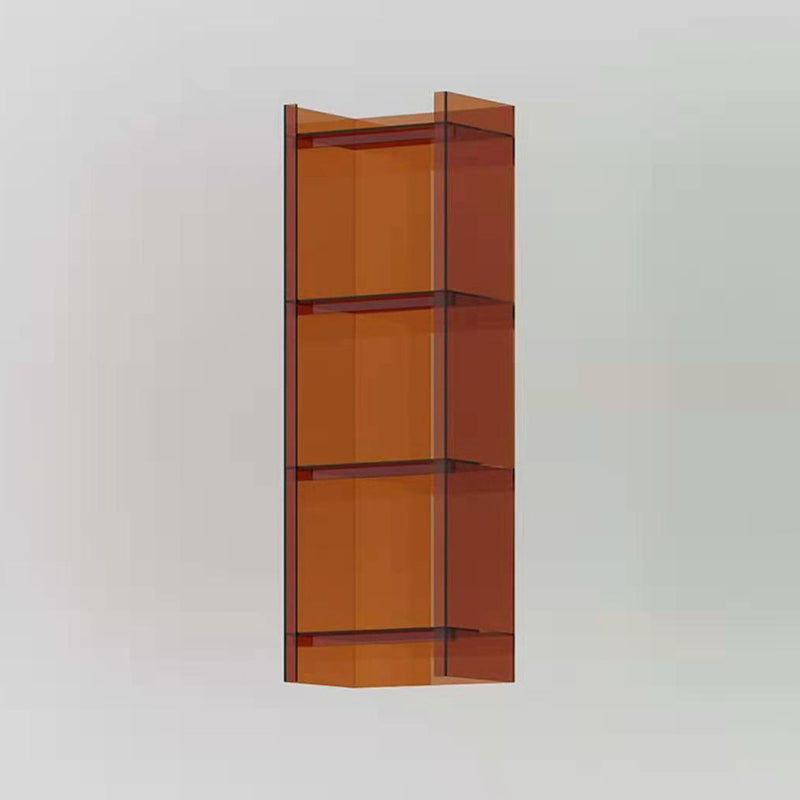 Glam Acrylic Bookcase Standard Shelf Bookshelf for Home Office 9.8" Wide