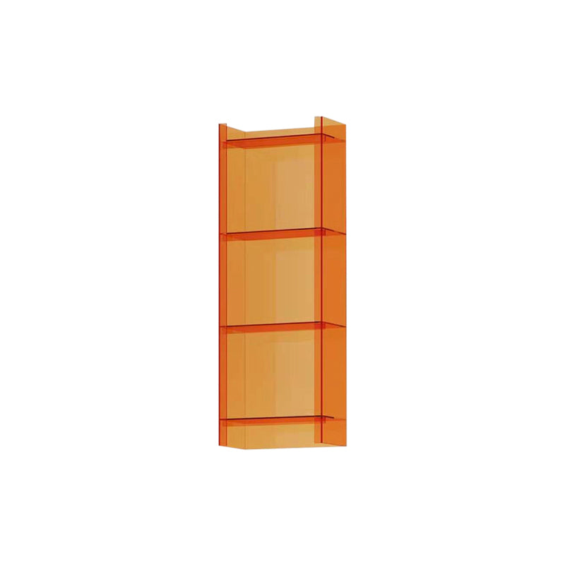 Glam Acrylic Bookcase Standard Shelf Bookshelf for Home Office 9.8" Wide