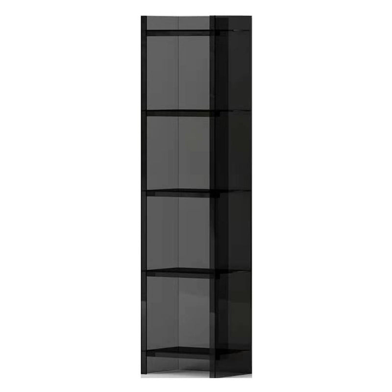 Glam Acrylic Bookcase Standard Shelf Bookshelf for Home Office 9.8" Wide