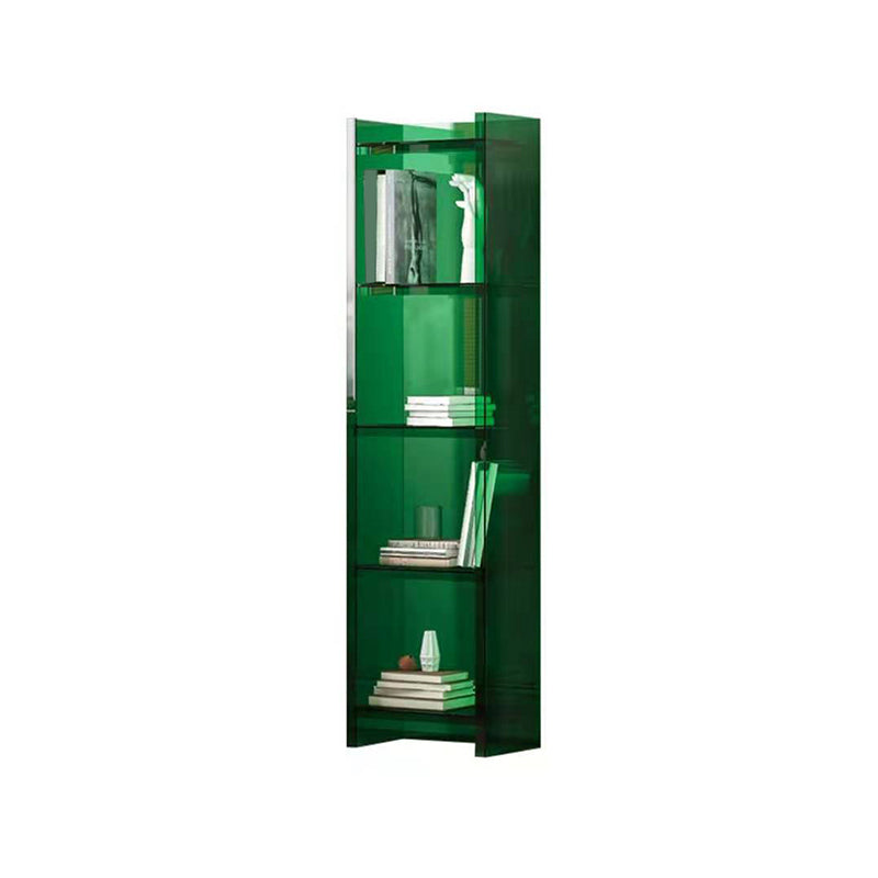 Glam Acrylic Bookcase Standard Shelf Bookshelf for Home Office 9.8" Wide