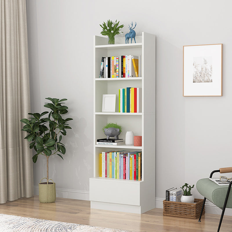 Engineered Wood Vertical Bookshelf Open Modern Shelf Bookcase for Study Room