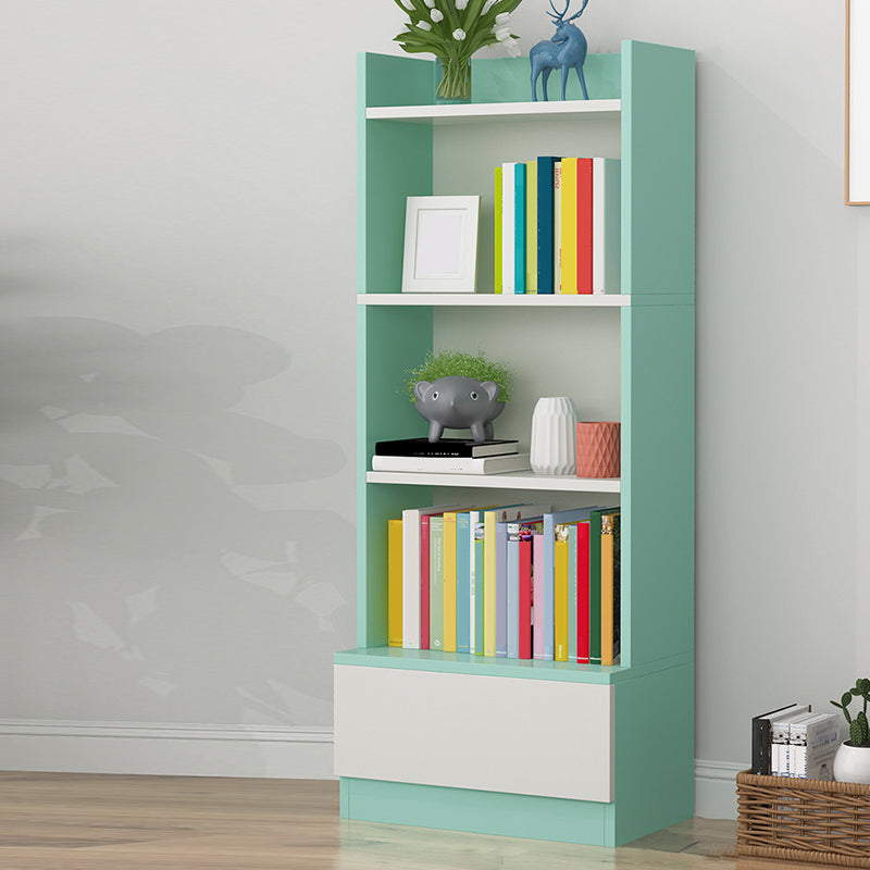 Engineered Wood Vertical Bookshelf Open Modern Shelf Bookcase for Study Room