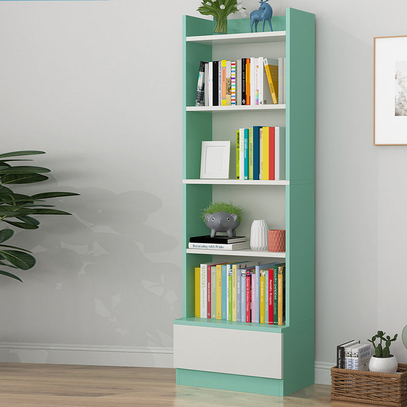 Engineered Wood Vertical Bookshelf Open Modern Shelf Bookcase for Study Room