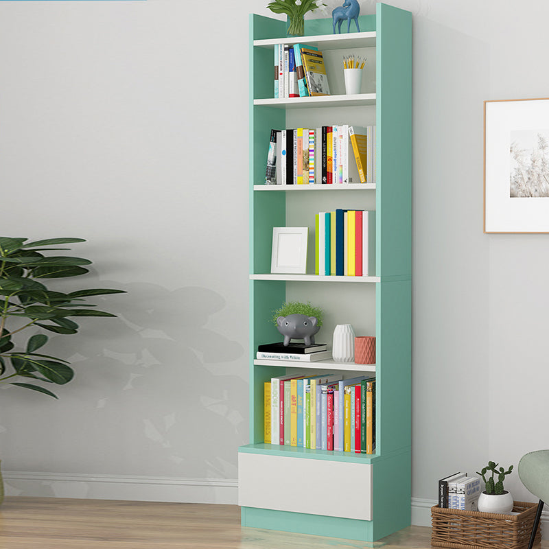 Engineered Wood Vertical Bookshelf Open Modern Shelf Bookcase for Study Room
