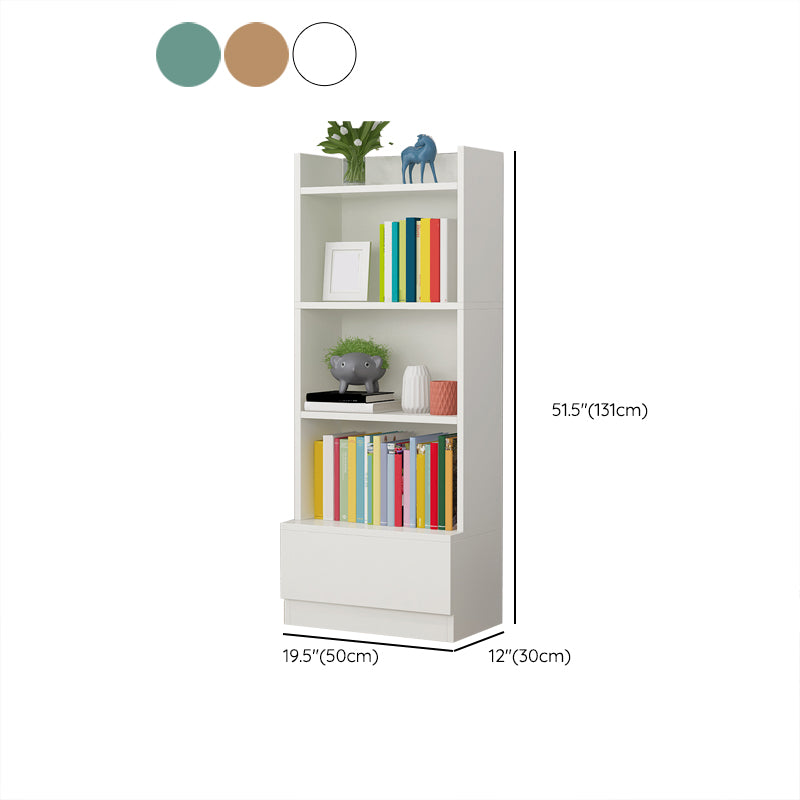 Engineered Wood Vertical Bookshelf Open Modern Shelf Bookcase for Study Room