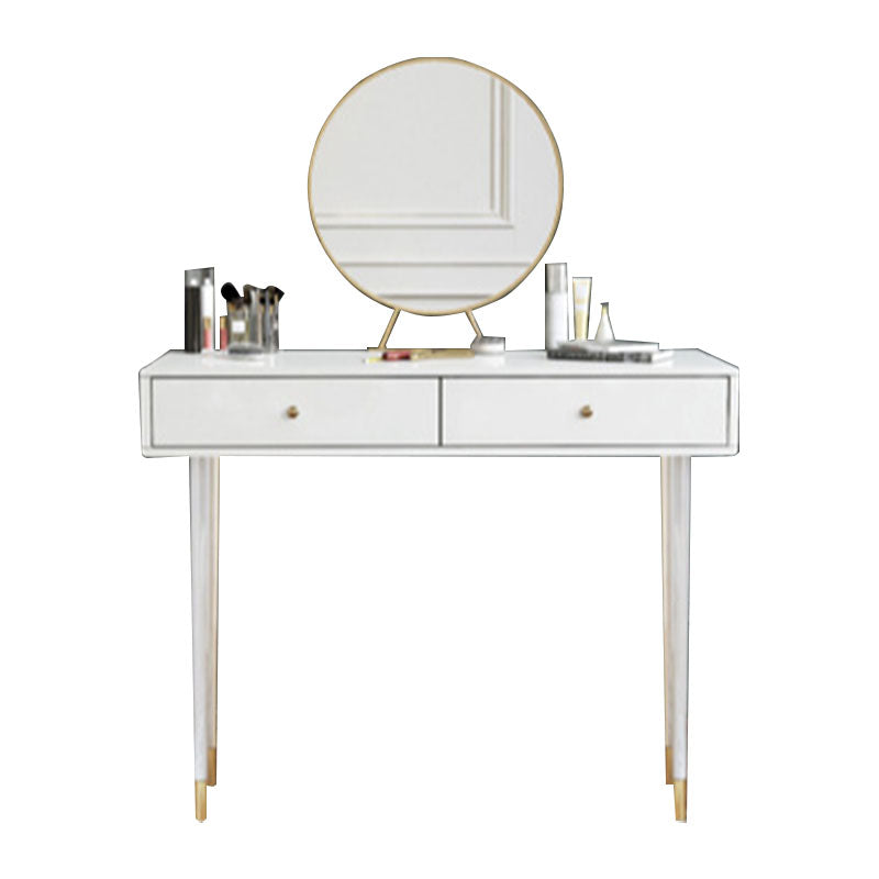 White Makeup Table With 2 Drawers 15.74 W X 29.52" H for Bedroom