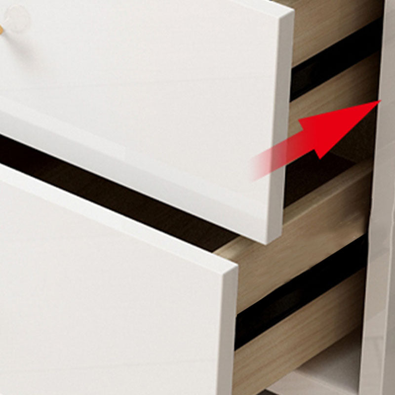 White Makeup Table With 2 Drawers 15.74 W X 29.52" H for Bedroom