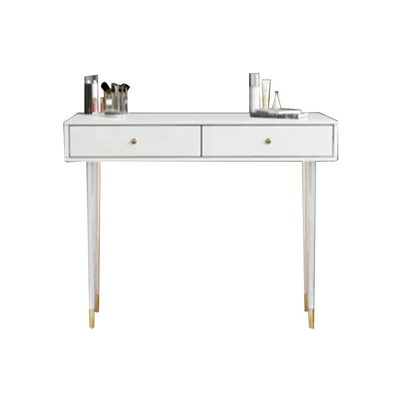 White Makeup Table With 2 Drawers 15.74 W X 29.52" H for Bedroom