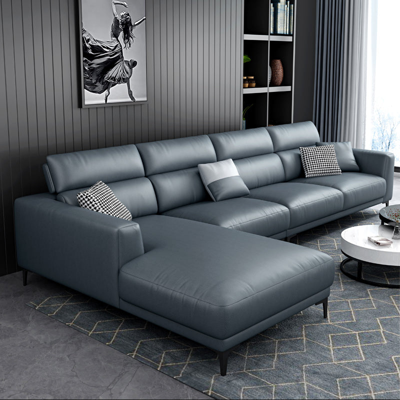 Modern Cushions Recessed Arm Living Room Faux Leather Seating