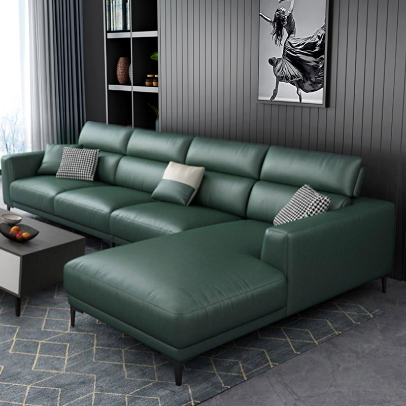 Modern Cushions Recessed Arm Living Room Faux Leather Seating