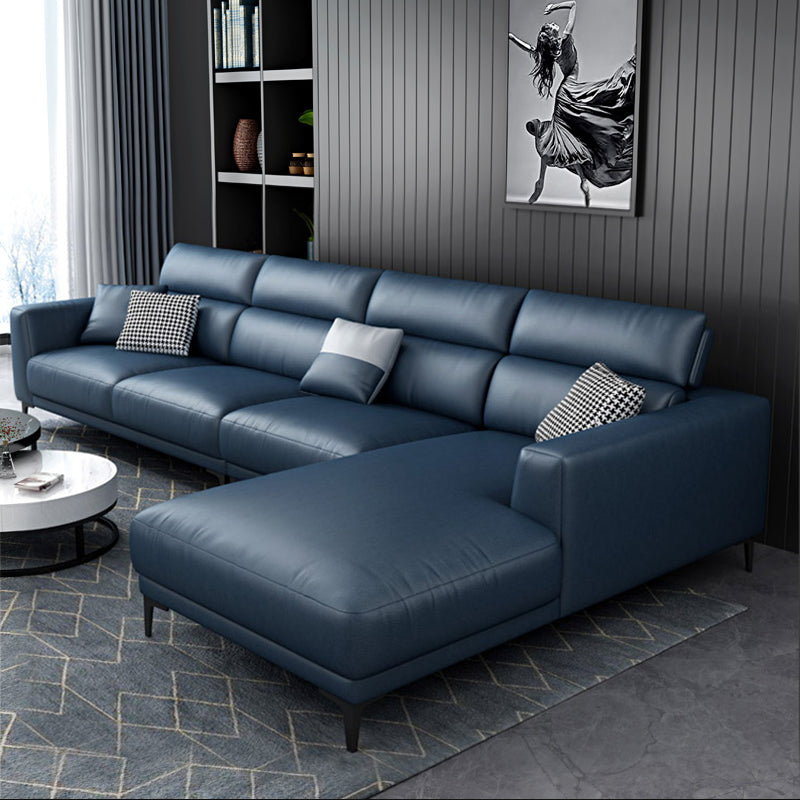 Modern Cushions Recessed Arm Living Room Faux Leather Seating