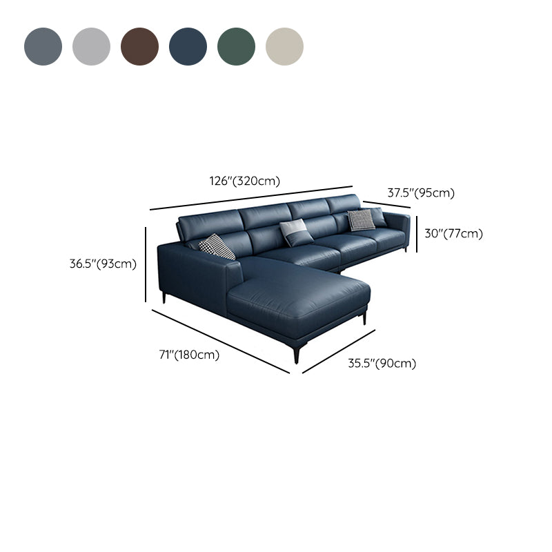 Modern Cushions Recessed Arm Living Room Faux Leather Seating