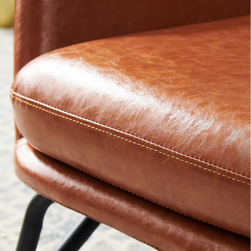 Contemporary 27.56" W Flared Arms Armchair with MW Base for Living Room