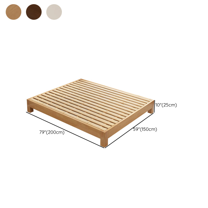 Contemporary Solid Color Wooden Bed Frame 9.84 " H Tatami Bed