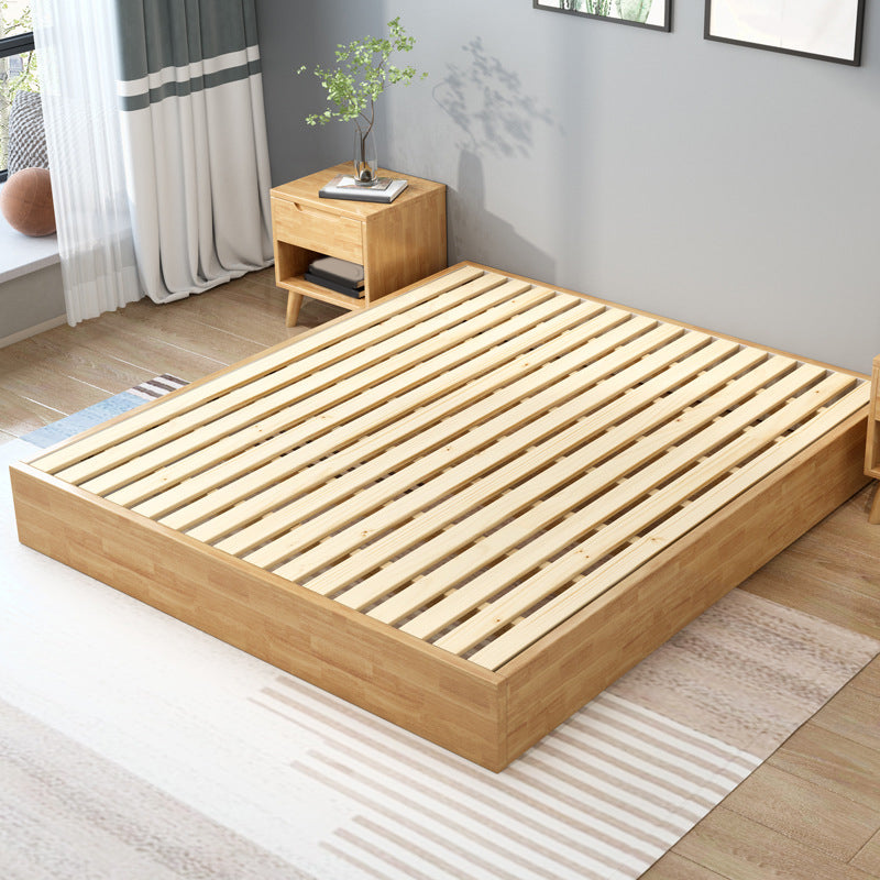 Contemporary Solid Color Wooden Bed Frame 6.29" H Platform Bed