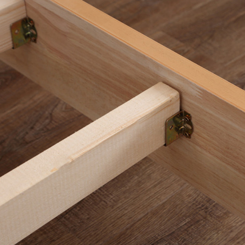 Contemporary Solid Color Wooden Bed Frame 6.29" H Platform Bed