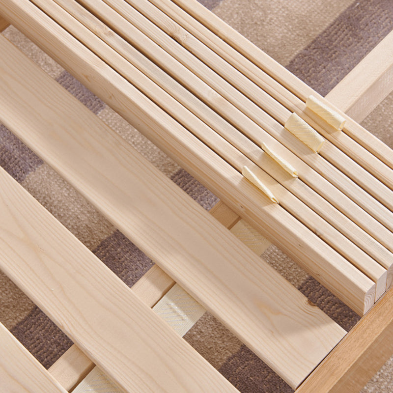 Contemporary Solid Color Wooden Bed Frame 6.29" H Platform Bed