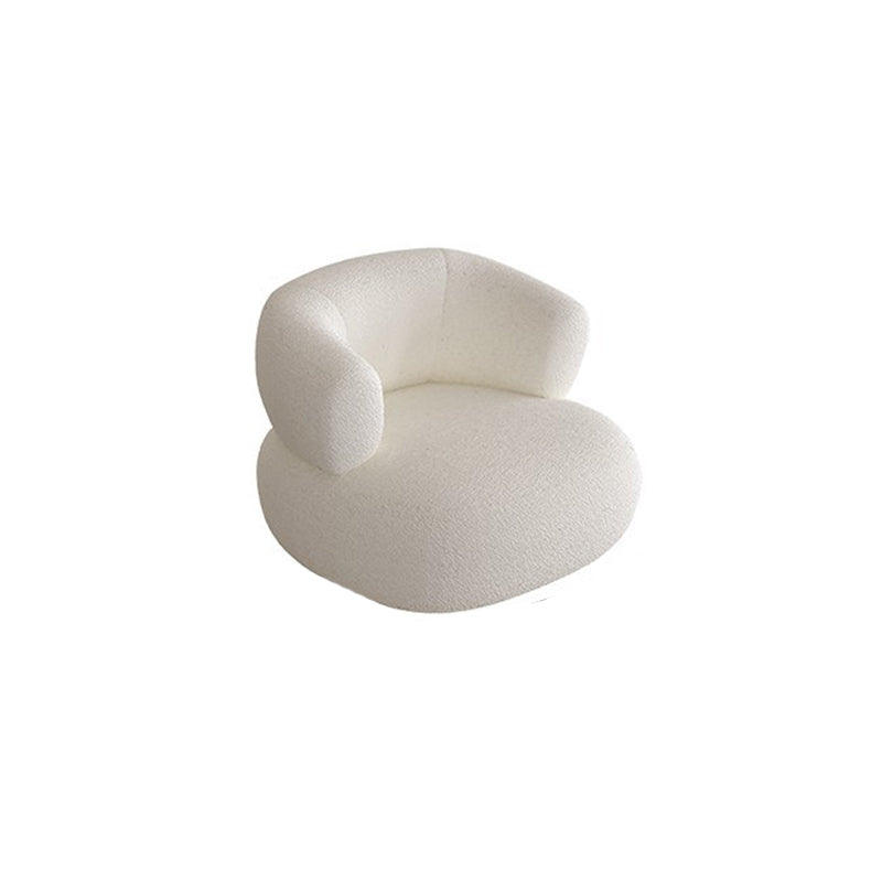 Contemporary Camel Back Fabric Settee Tuxedo Arm Standard Sofa