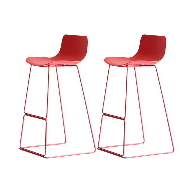 Glam Counter Stool with Bucket Plastic Bar Stools for Restaurant