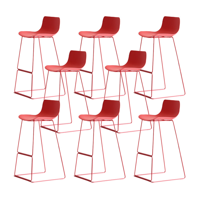 Glam Counter Stool with Bucket Plastic Bar Stools for Restaurant