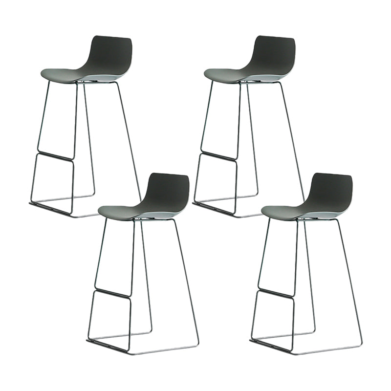 Glam Counter Stool with Bucket Plastic Bar Stools for Restaurant