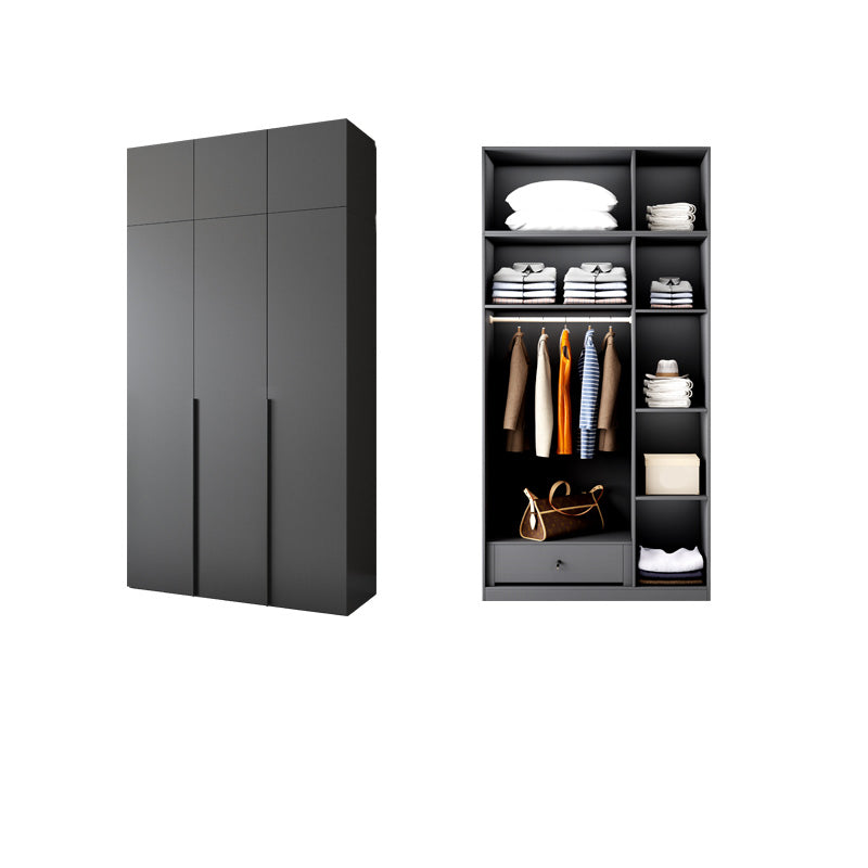Modern Wooden Wardrobe Cabinet Bedroom Soft Close Doors Armoire