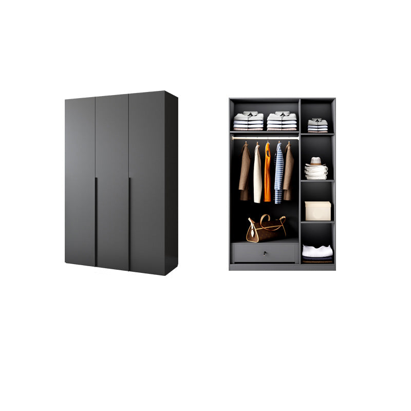 Modern Wooden Wardrobe Cabinet Bedroom Soft Close Doors Armoire