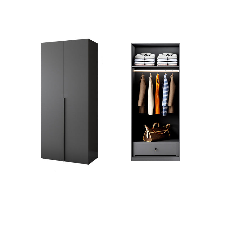 Modern Wooden Wardrobe Cabinet Bedroom Soft Close Doors Armoire