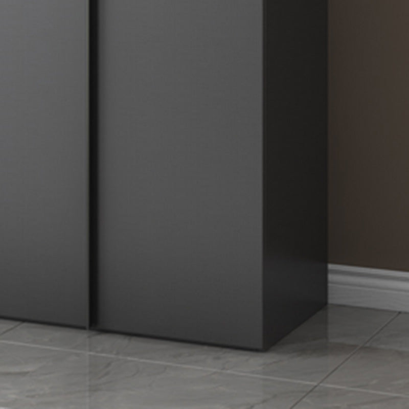 Modern Wooden Wardrobe Cabinet Bedroom Soft Close Doors Armoire