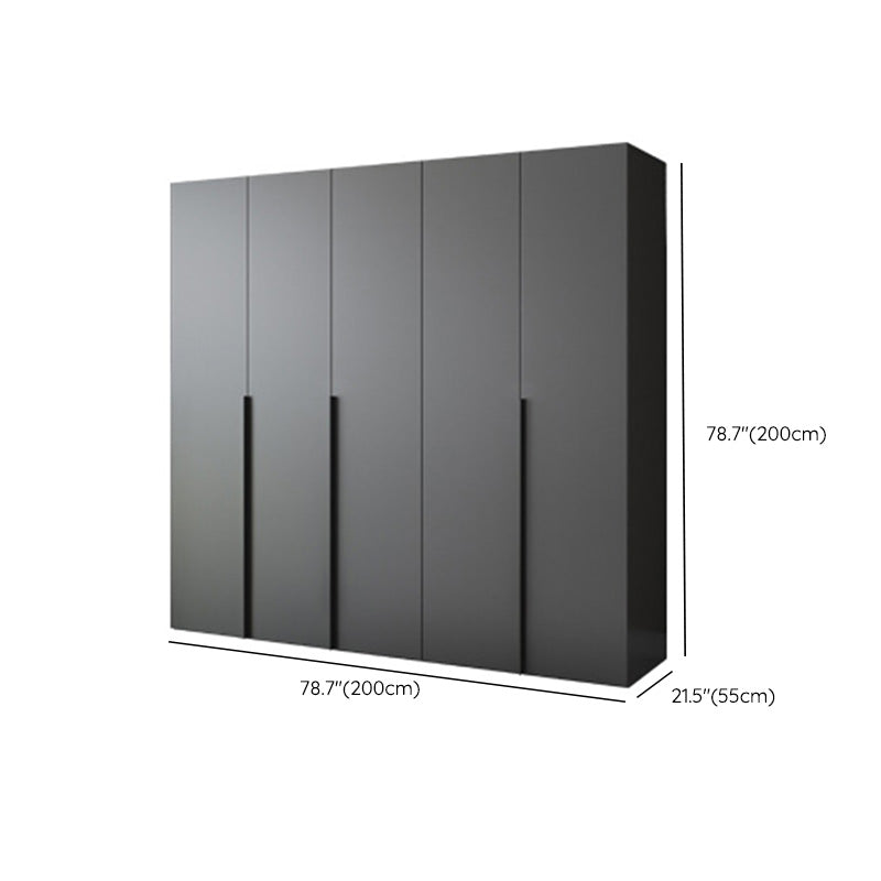 Modern Wooden Wardrobe Cabinet Bedroom Soft Close Doors Armoire