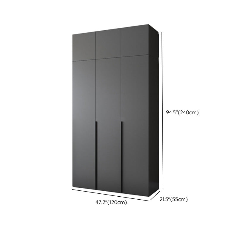 Modern Wooden Wardrobe Cabinet Bedroom Soft Close Doors Armoire