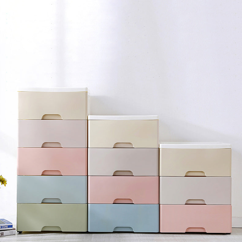 Non-Hanging Armoire with Drawer Plastic Storage Cabinet with Legs