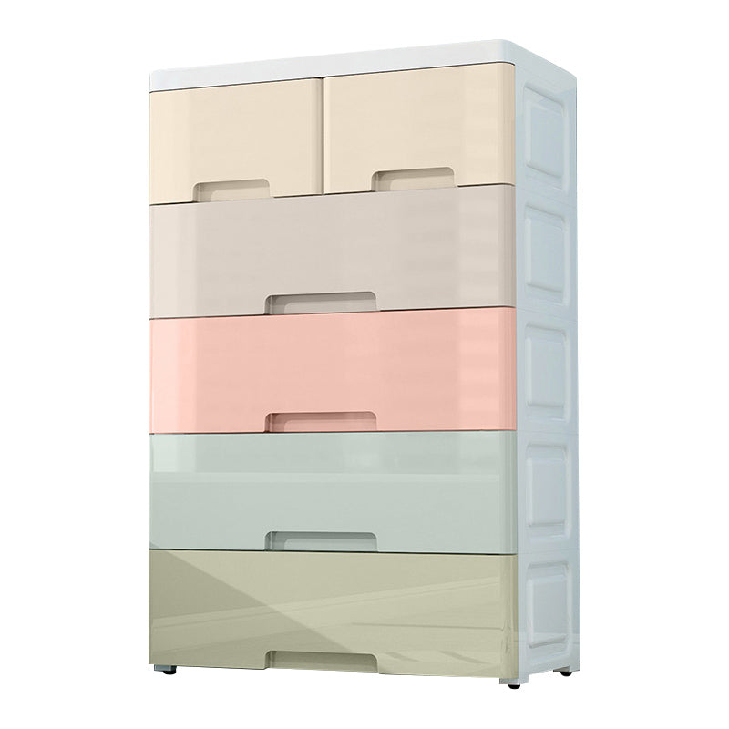 Non-Hanging Armoire with Drawer Plastic Storage Cabinet with Legs