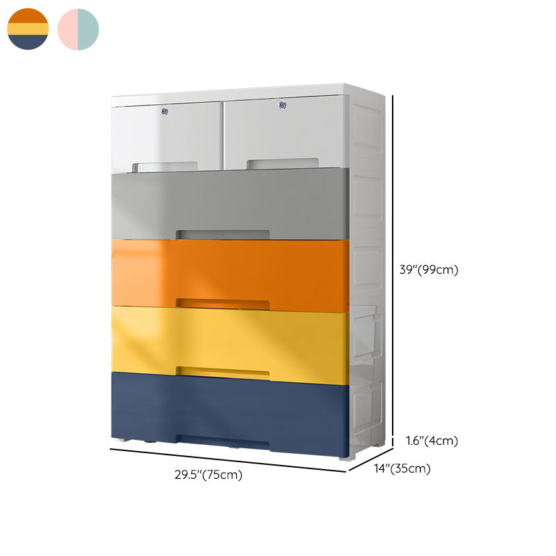 Non-Hanging Armoire with Drawer Plastic Storage Cabinet with Legs