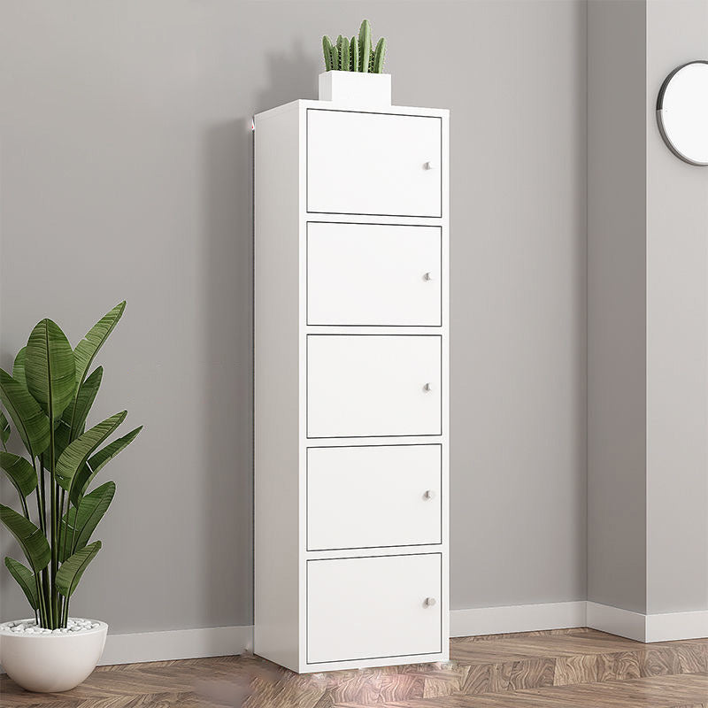 Matte Finish Non-Hanging Armoire Modern Faux Wood Storage Cabinet with Hinged Doors