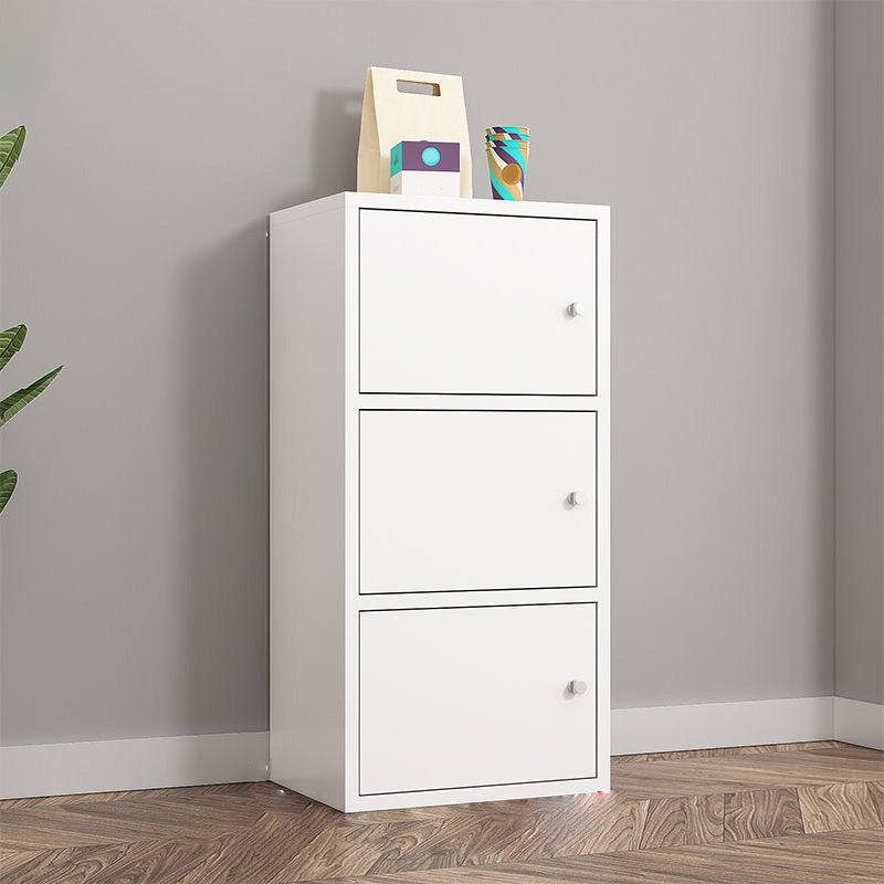 Matte Finish Non-Hanging Armoire Modern Faux Wood Storage Cabinet with Hinged Doors