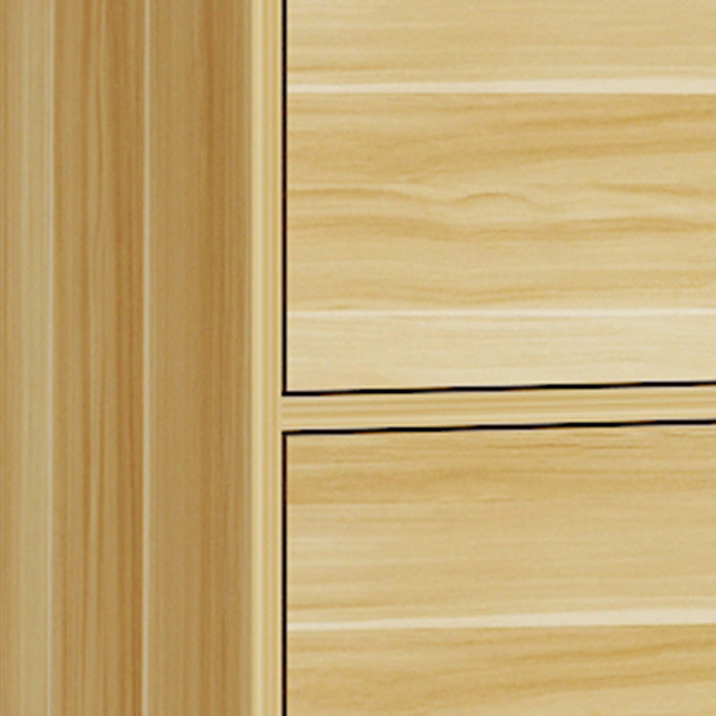 Matte Finish Non-Hanging Armoire Modern Faux Wood Storage Cabinet with Hinged Doors