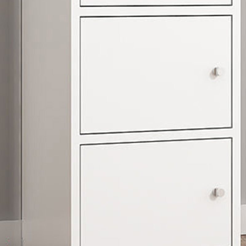 Matte Finish Non-Hanging Armoire Modern Faux Wood Storage Cabinet with Hinged Doors