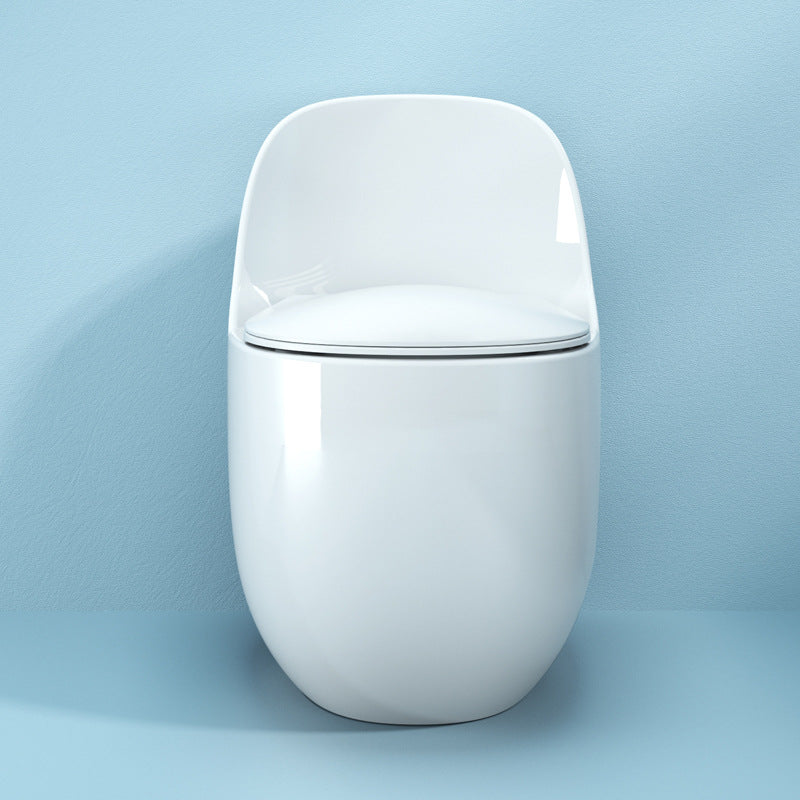 Modern White Siphon Jet Toilet Bowl Floor Mount Flush Toilet with Toilet Seat