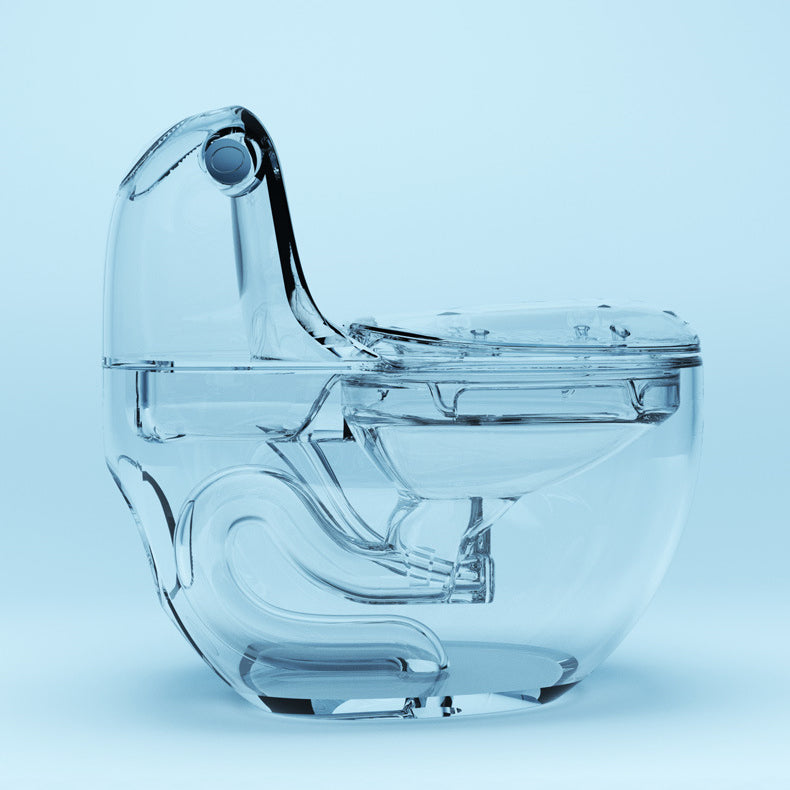 Modern White Siphon Jet Toilet Bowl Floor Mount Flush Toilet with Toilet Seat